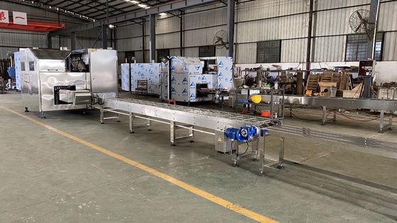 दाग स्टील 380V 6000pcs / एच आइसक्रीम कोन उत्पादन लाइन