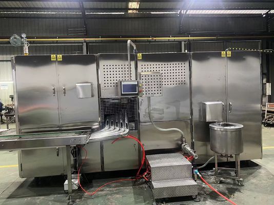 अच्छी कीमत 5000pcs/H कुरकुरा वेफर शंकु बनाने की मशीन मकई शंकु निर्माता अंतरिक्ष की बचत ऑनलाइन