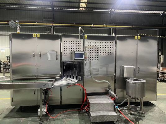 Compressed Air 0.6MPa Wafer Cone Making Machine 11-13kg/h Gas Consumption
